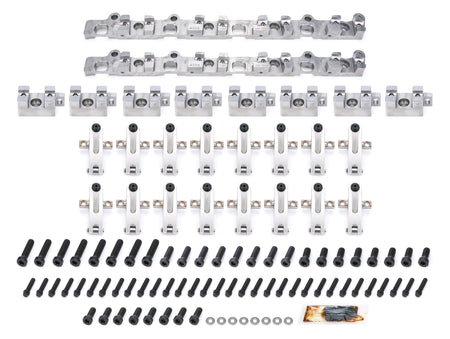 Jesel Pro Series Aluminum Shaft Mount Roller Rocker Arm Kit - 1.8 / 1.8 Ratio - Full Roller - AFR Magnum / Brodix SR20 / BRX Heads - Big Block Chevy (Set of 16)