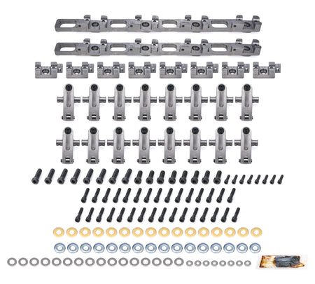Jesel Pro Series Aluminum Shaft Mount Roller Rocker Arm Kit - 1.7 / 1.7 Ratio - Full Roller - AFR Magnum V2 Heads - Big Block Chevy (Set of 16)
