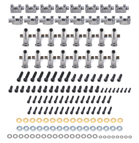 Jesel Pro Series Aluminum Shaft Mount Roller Rocker Arm Kit - 1.7 Ratio - Full Roller - Profiler Heads - Big Block Chevy (Set of 16)