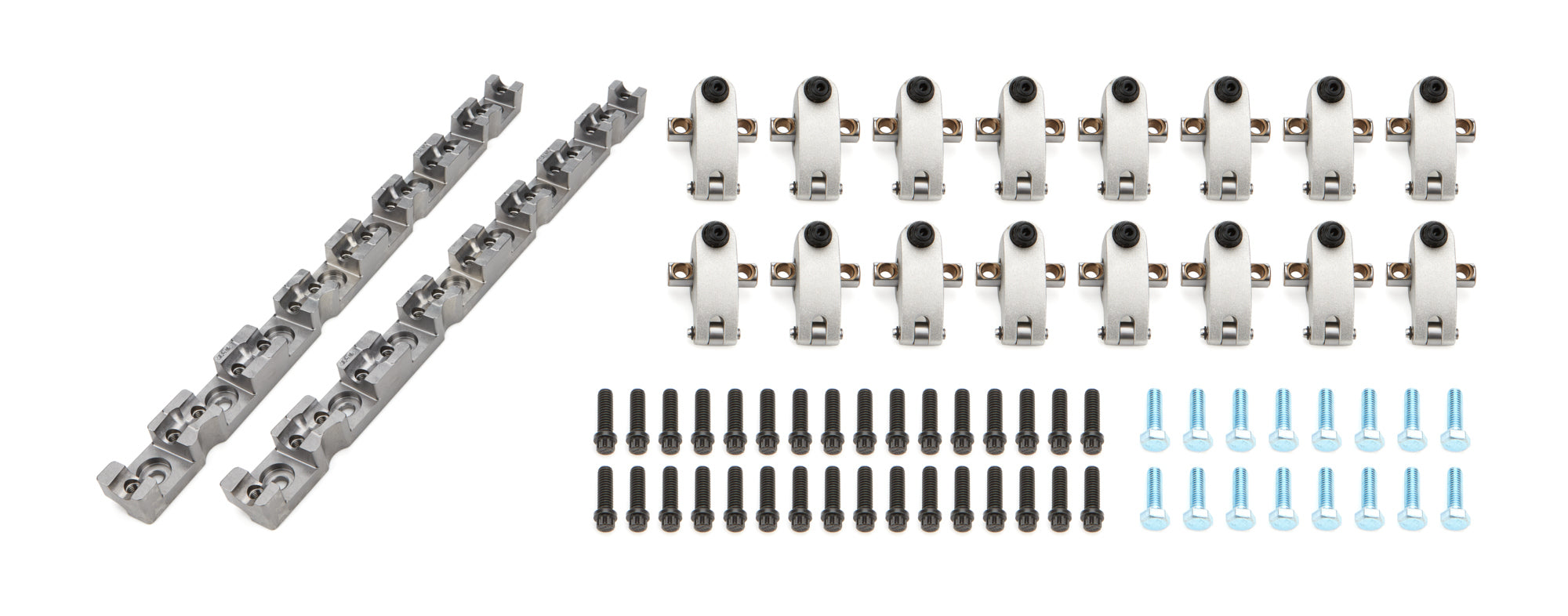 Jesel Sportsman Shaft Mount Aluminum Roller Rocker Arm - Shaft Mount - 1.70 Ratio - GM LS-Series (Set of 16)