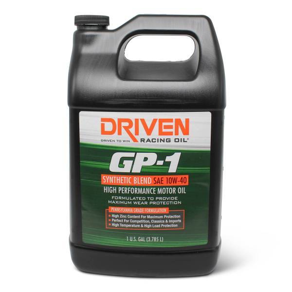 Driven GP-1 10W40 Semi-Synthetic Motor Oil - 1 Gallon Jug