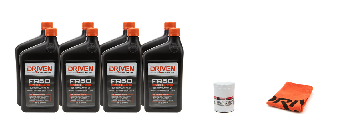 Driven FR50 5W50 Synthetic Oil Change Kit - Ford Coyote 2012-13