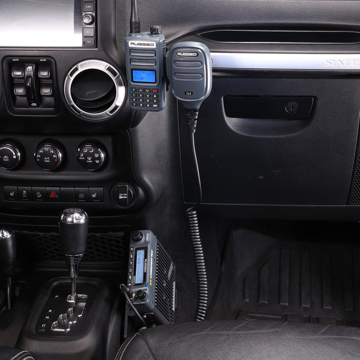 Rugged Radios ULTIMATE GMRS Mobile Radio Kit for Jeep Wrangler JKU JKU-G4-ULT