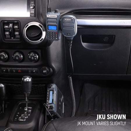 Rugged Radios ULTIMATE GMRS Mobile Radio Kit for Jeep Wrangler JK JK2-G4-ULT