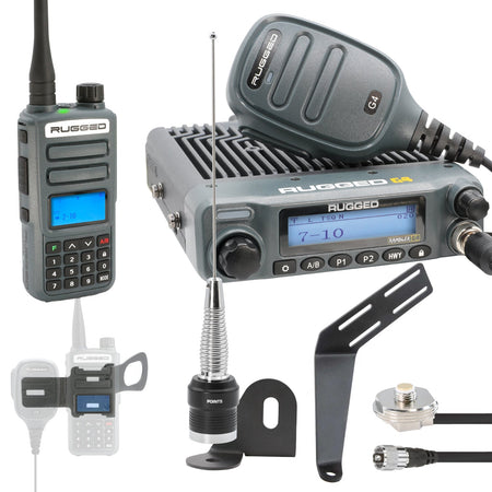 Rugged Radios ULTIMATE GMRS Mobile Radio Kit for Jeep Wrangler JKU JKU-G4-ULT