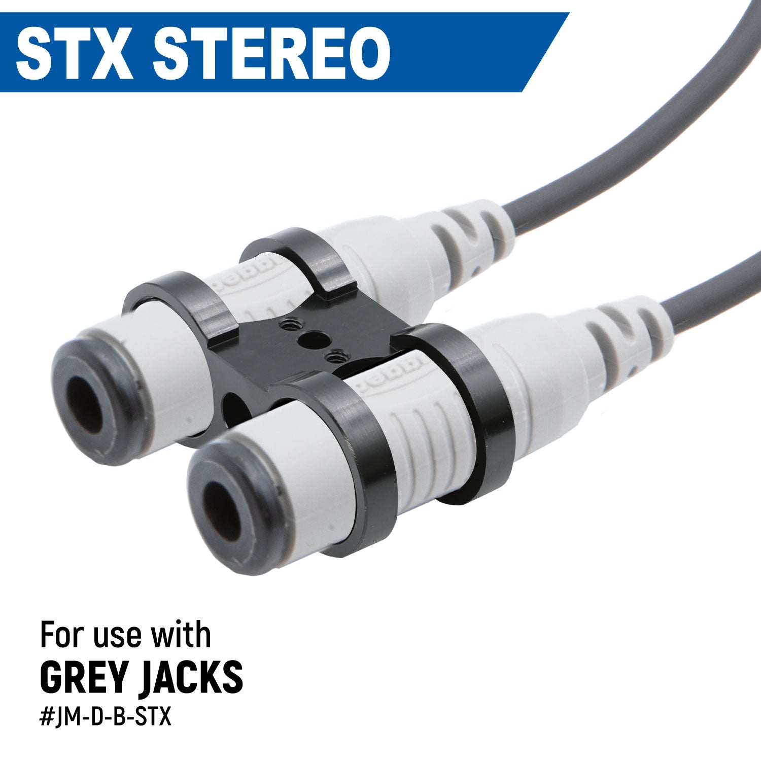 Rugged Radios Dual Headset or Helmet Jack - Bar Mount - Offroad JM-D-B