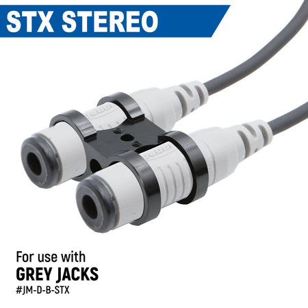 Rugged Radios Dual Headset or Helmet Jack - Bar Mount - Offroad JM-D-B