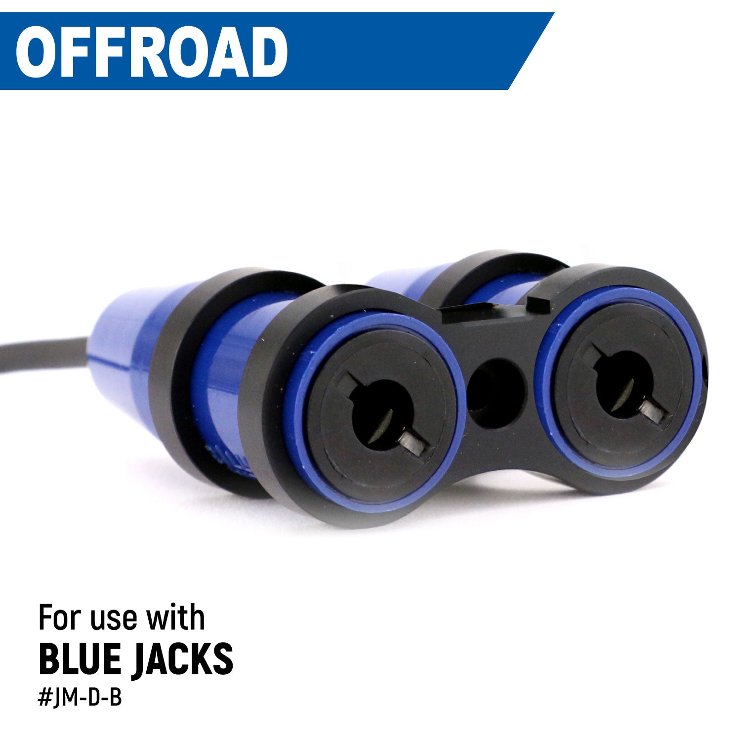 Rugged Radios Dual Headset or Helmet Jack - Bar Mount - Offroad JM-D-B