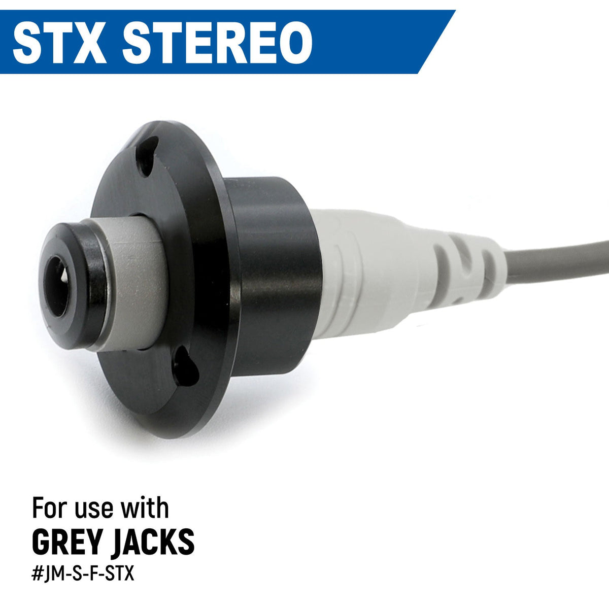 Rugged Radios Single Headset / Helmet Jack Flush Mount - Offroad JM-S-F