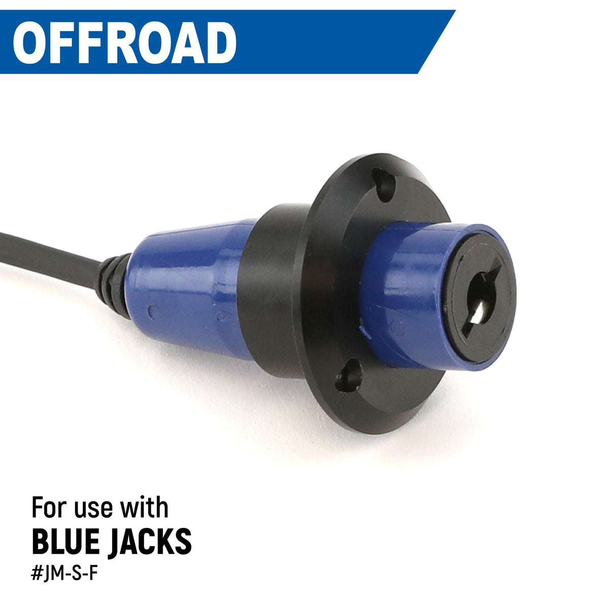 Rugged Radios Single Headset / Helmet Jack Flush Mount - Offroad JM-S-F