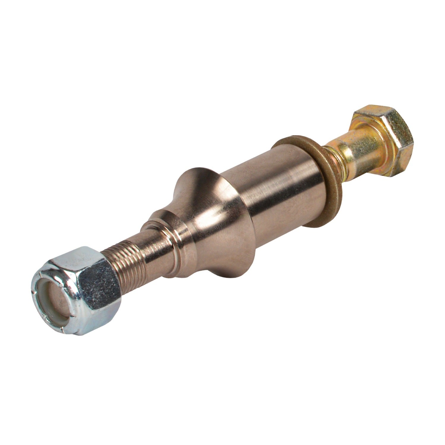 JOES Shock Adapter Mount Stud - Adapter - 1/2-20 in Thread Male to 1/2-13 in Thread Female - 3-5/16 in Long - Nickel