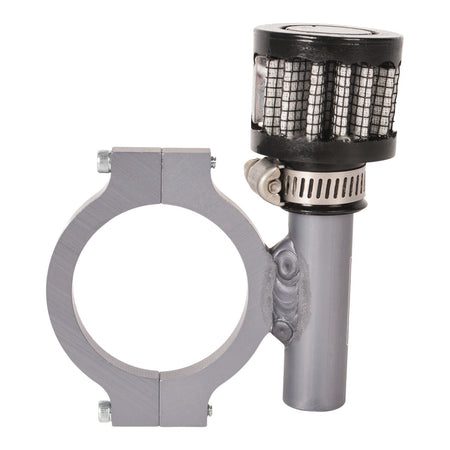 JOES Clamp-On Round Breather - 1-3/4 in OD Tube - Black