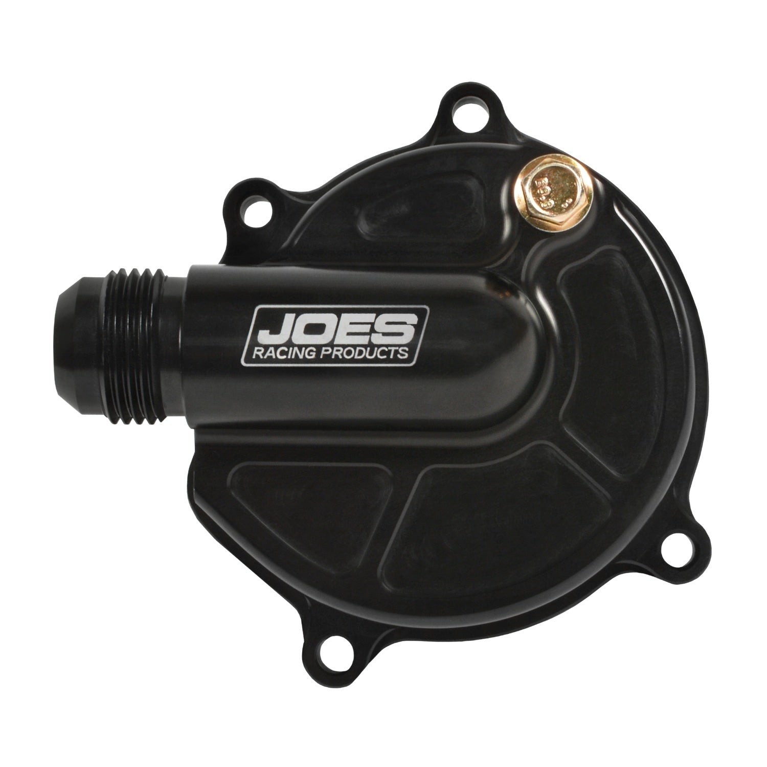 JOES Micro Sprint Suzuki Water Pump Housing - Mechanical - 12 AN Male Inlet - Black - Suzuki Micro Sprint