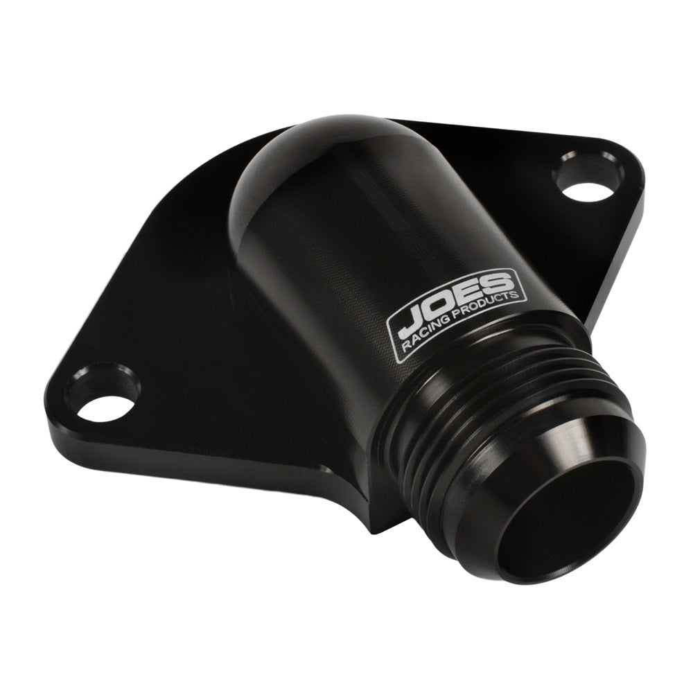 JOES 90 Degree Water Neck - 20 AN Male - Black - Chevy V6 / V8
