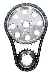 JP Performance Billet Double Roller Timing Chain Set - Keyway Adjustable - Needle Bearing - 0.005 in Shorter - Big Block Chevy