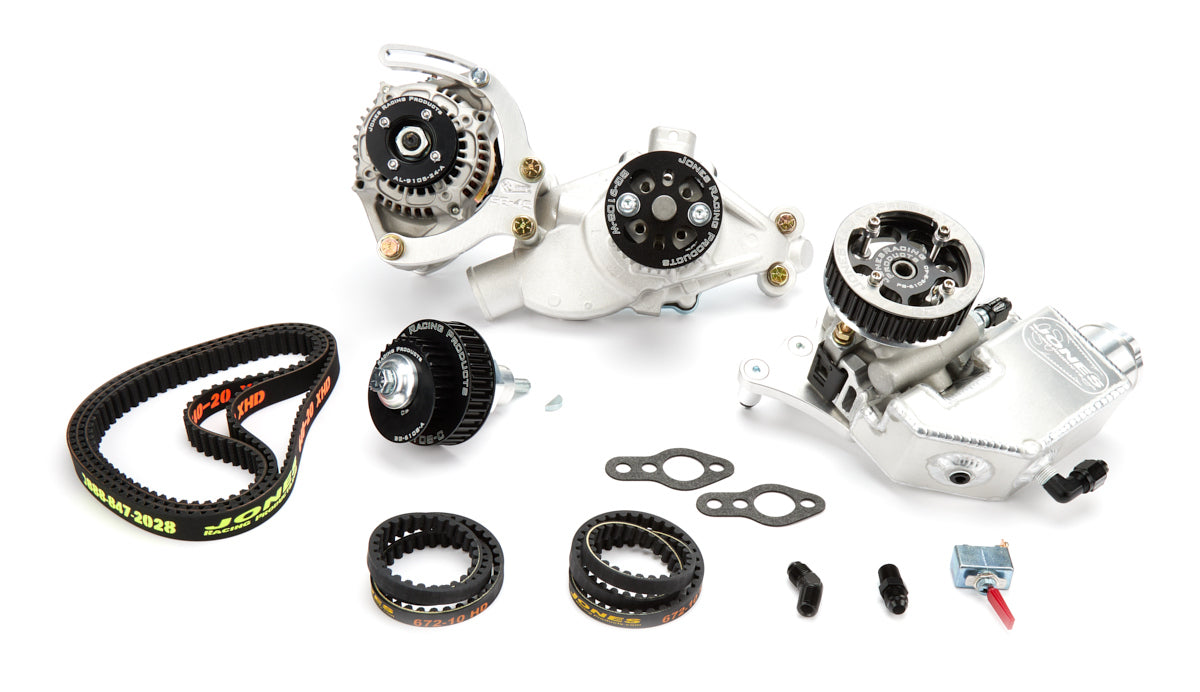 Jones Racing Products HTD Pulley Kit - Black - Short Water Pump