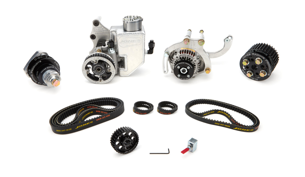 Jones Racing Products HTD Pulley Kit - Black - Small Block Chevy