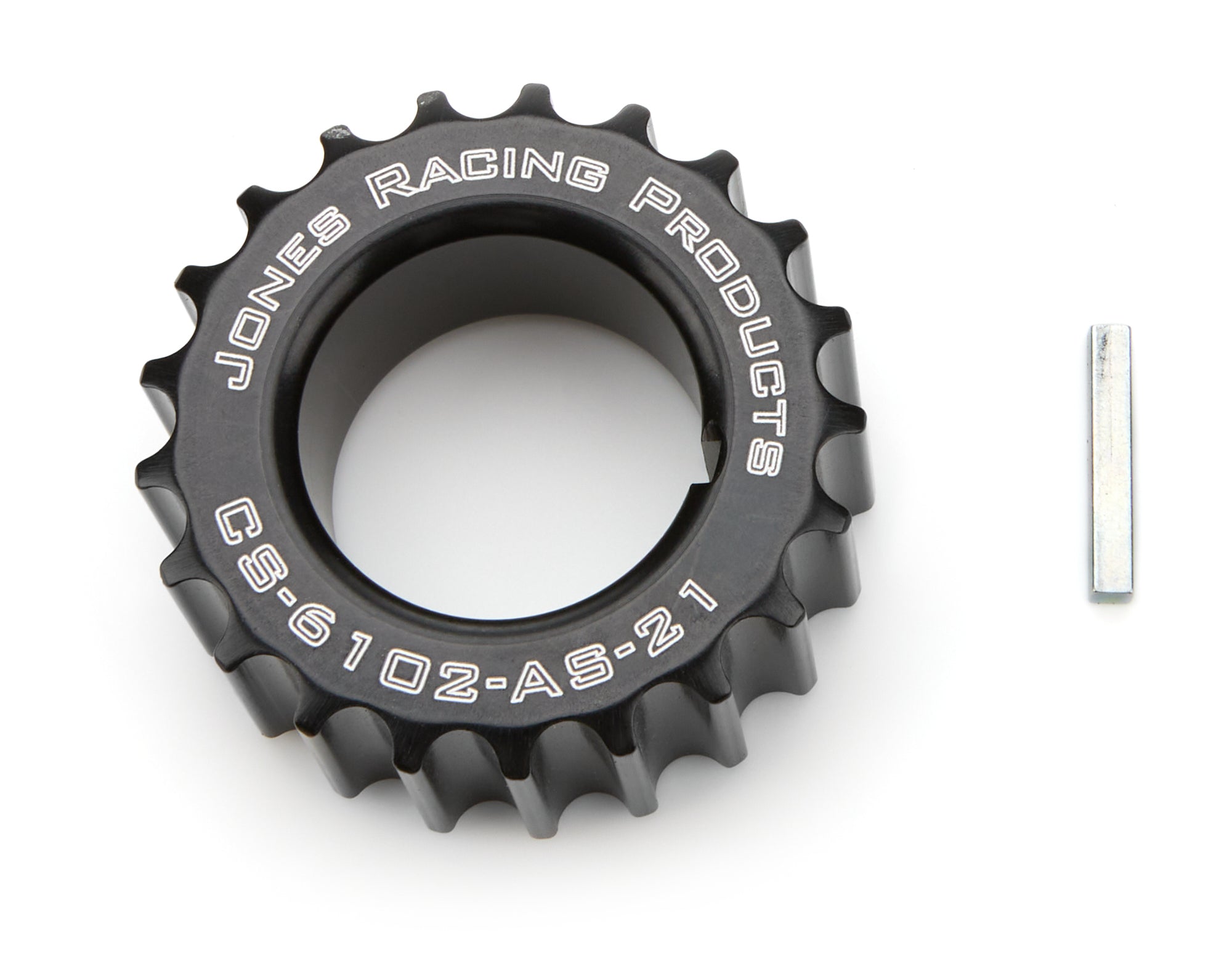 Jones Racing Products HTD 21 Tooth Crankshaft Pulley - 0.83 in Wide - 1-1/8 in Mandrel - Black