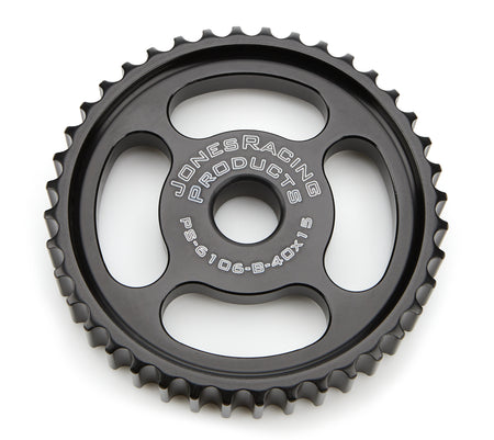 Jones Racing Products HTD Power Steering Pump Pulley - 40 Tooth - Black