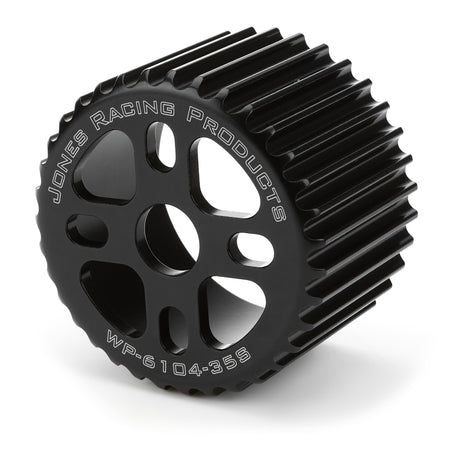 Jones Racing Products HTD Water Pump Pulley - 2-1/4 in Wide - 35 Tooth - Black