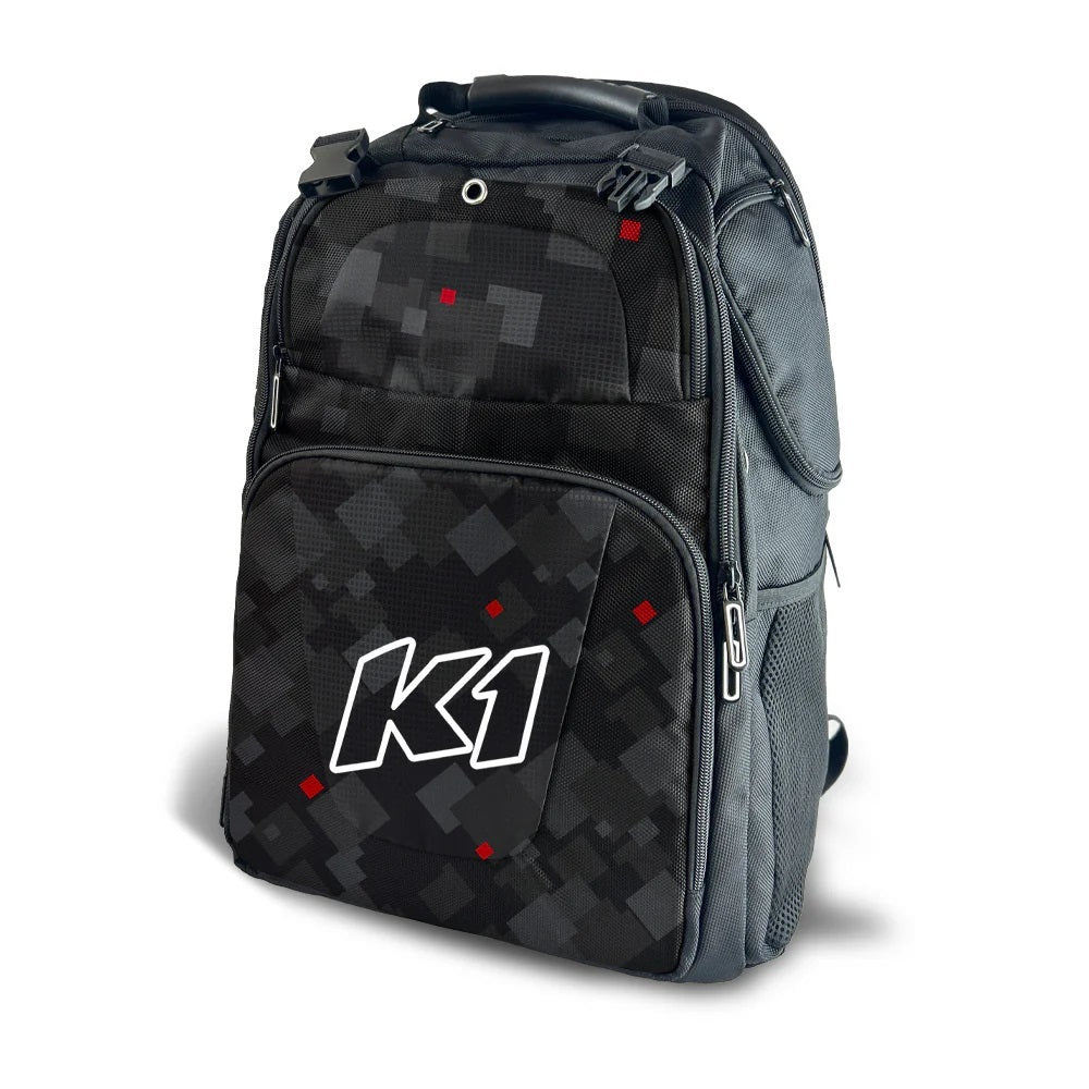 K1 RaceGear Quest Backpack Gear Bag - Black / Gray / Red / White