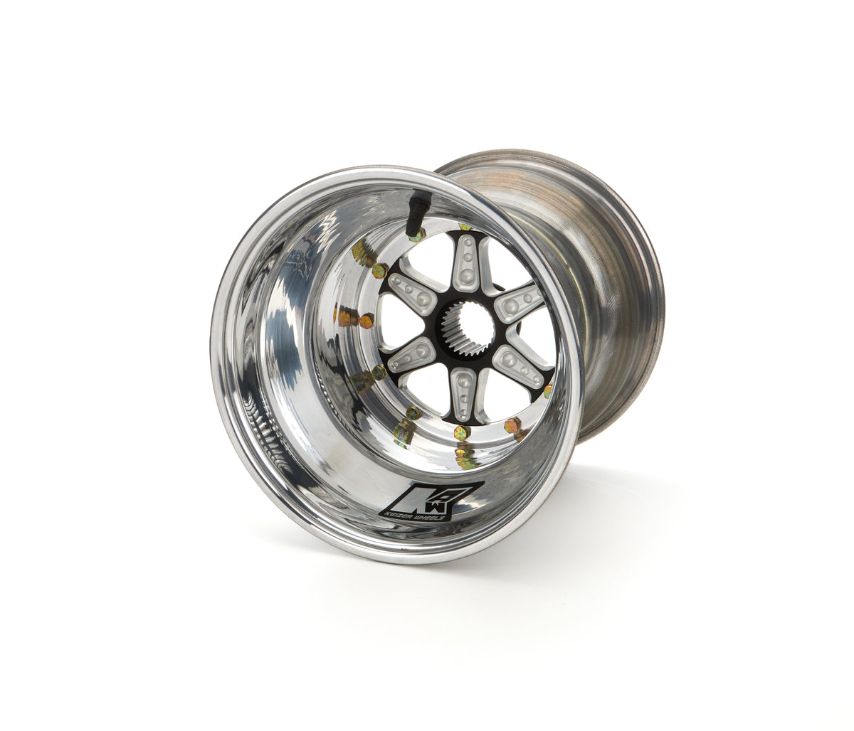 Keizer Aluminum Mini Sprint Wheel - 10 x 10 in - 4 in Backspace - 27 Spline - Polished