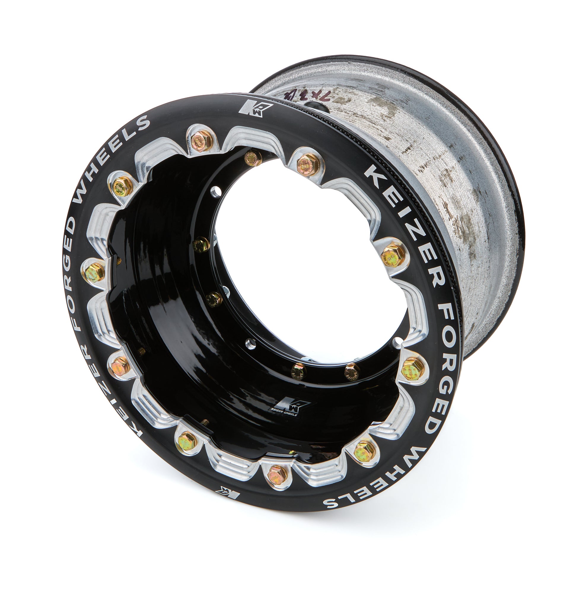Keizer 10 x 7 in Aluminum Beadlock Wheel - 3.000 in Backspace - 4 x 6.75 in Bolt Pattern - Black
