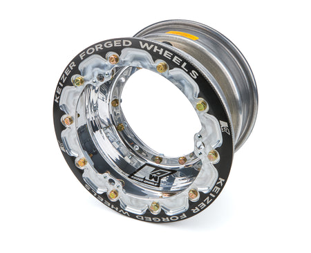 Keizer Direct Mount Wheel - 10 x 7 in - 3.000 in Backspace - Beadlock - Polished - Mini/Micro Sprint