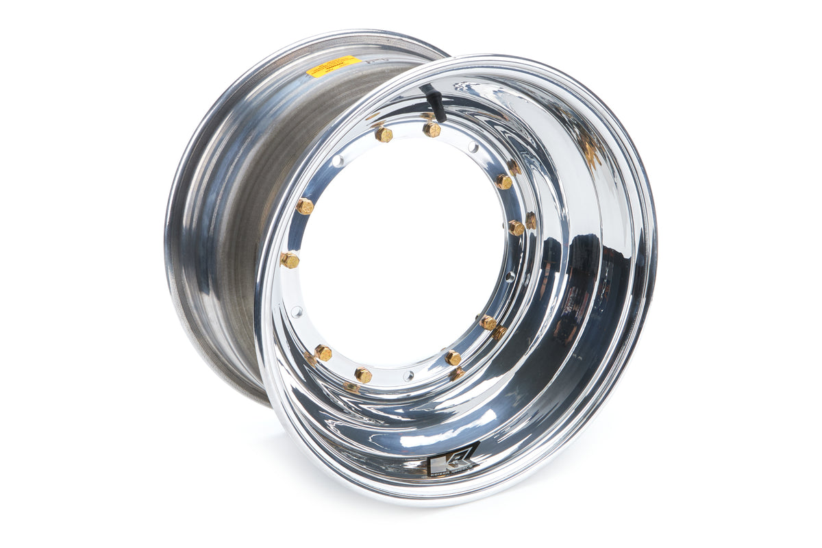 Keizer Aluminum Sprint Car Direct Mount Wheel - 15 x 9 in - 4 in Backspace - Polished