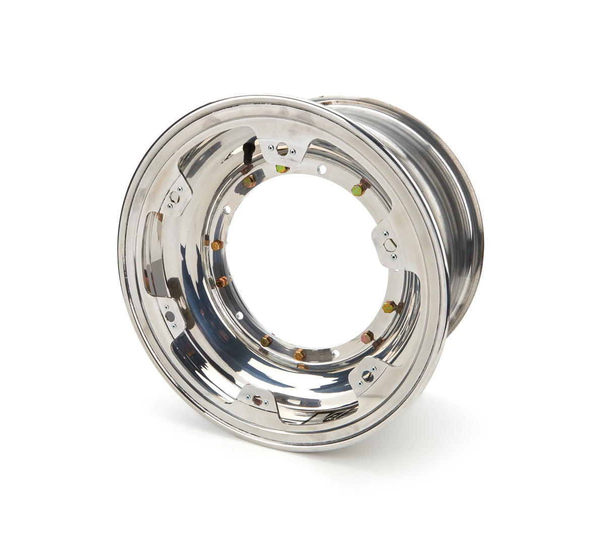 Keizer Aluminum Sprint Car Direct Mount Proring Beadlock Wheel - 15 x 9 in - 5 in Backspace - Polished