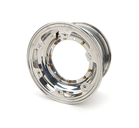 Keizer Aluminum Sprint Car Direct Mount Proring Beadlock Wheel - 15 x 9 in - 5 in Backspace - Polished