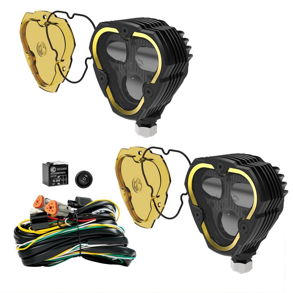 KC HiLiTES Flex Era 3 Bumper / Pillar / Ditch Mount Fog - Kit