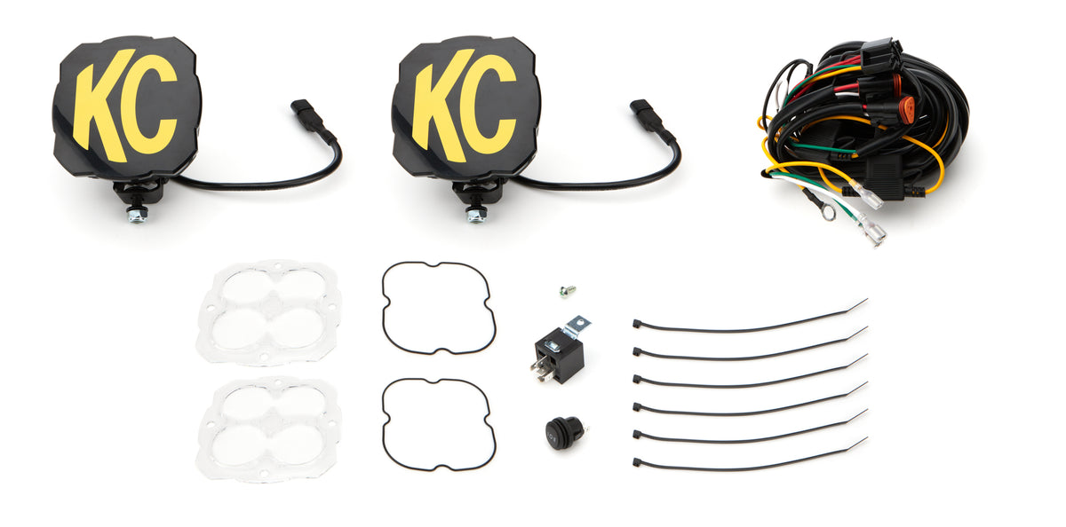 KC HiLiTES Flex Era 4 Covers Included Combo Beam - Kit