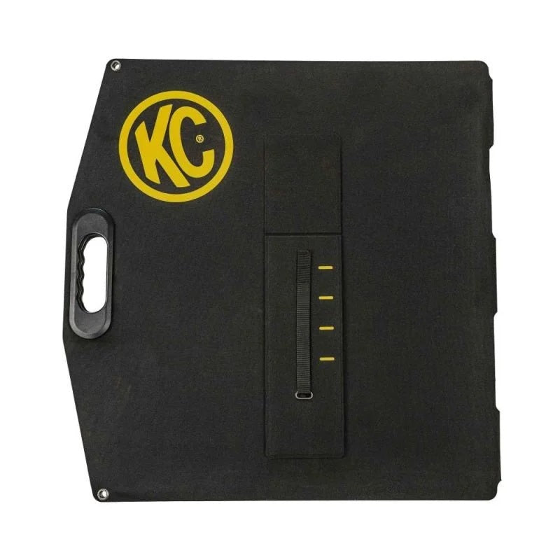 KC HiLiTES Portable Battery Charger Solar Panel - Folding - Black