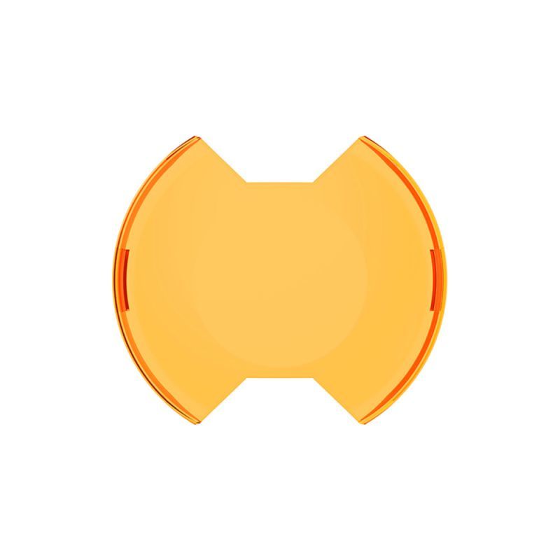 KC HiLiTES Slimlite Snap-On LED Light Cover - 6 in Diameter - Amber