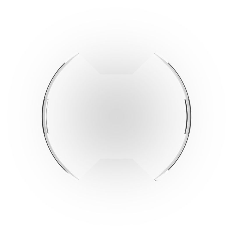 KC HiLiTES SlimLite 8 in Round Snap-On Light Cover - Clear