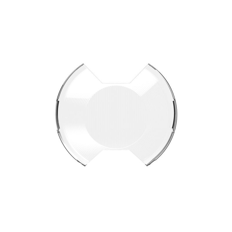 KC HiLiTES SlimLite Light Shield 8 in Round Snap-On Light Cover - Clear Textured