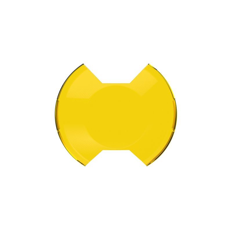 KC HiLiTES SlimLite Light Shield 8 in Round Snap-On Light Cover - Yellow Textured