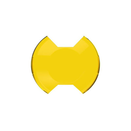 KC HiLiTES SlimLite Light Shield 8 in Round Snap-On Light Cover - Yellow Textured