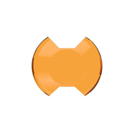 KC HiLiTES SlimLite Light Shield 8 in Round Snap-On Light Cover - Amber Textured