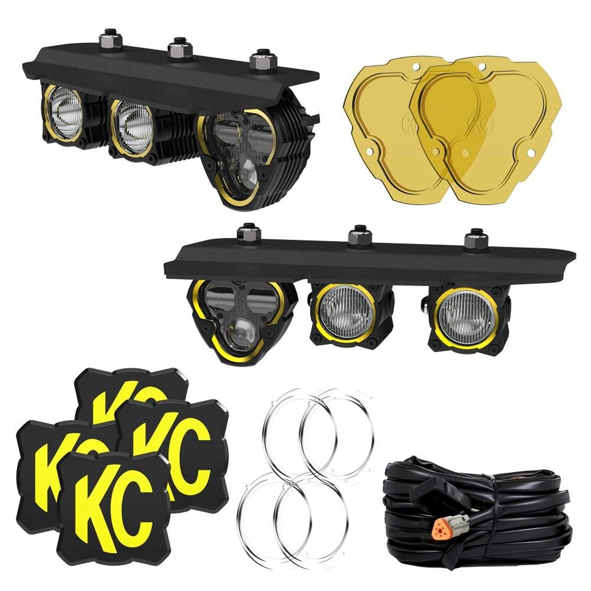 KC HiLiTES Flex Era Bumper Mount Fog - Ford Midsize SUV 2021-23