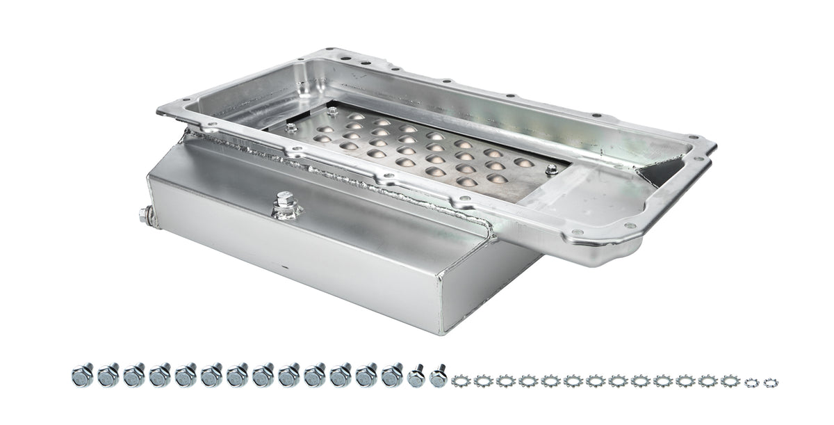 KEVCO Circle Track Oil Pan - Rear Sump - 8 Qt. - 4 in Deep - GM LS-Series