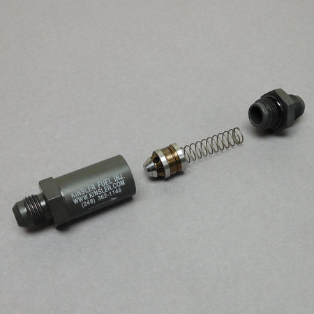 Kinsler High-Flow Fuel Bypass Valve - 6 AN Inlet - 6 AN Outlet - Gray