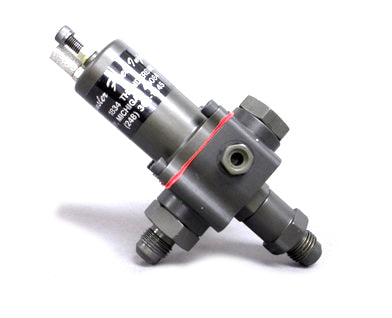 Kinsler K-140 High-Speed Fuel Bypass Valve - 65-130 psi - 6 AN Inlet - 6 AN Outlet - Gray