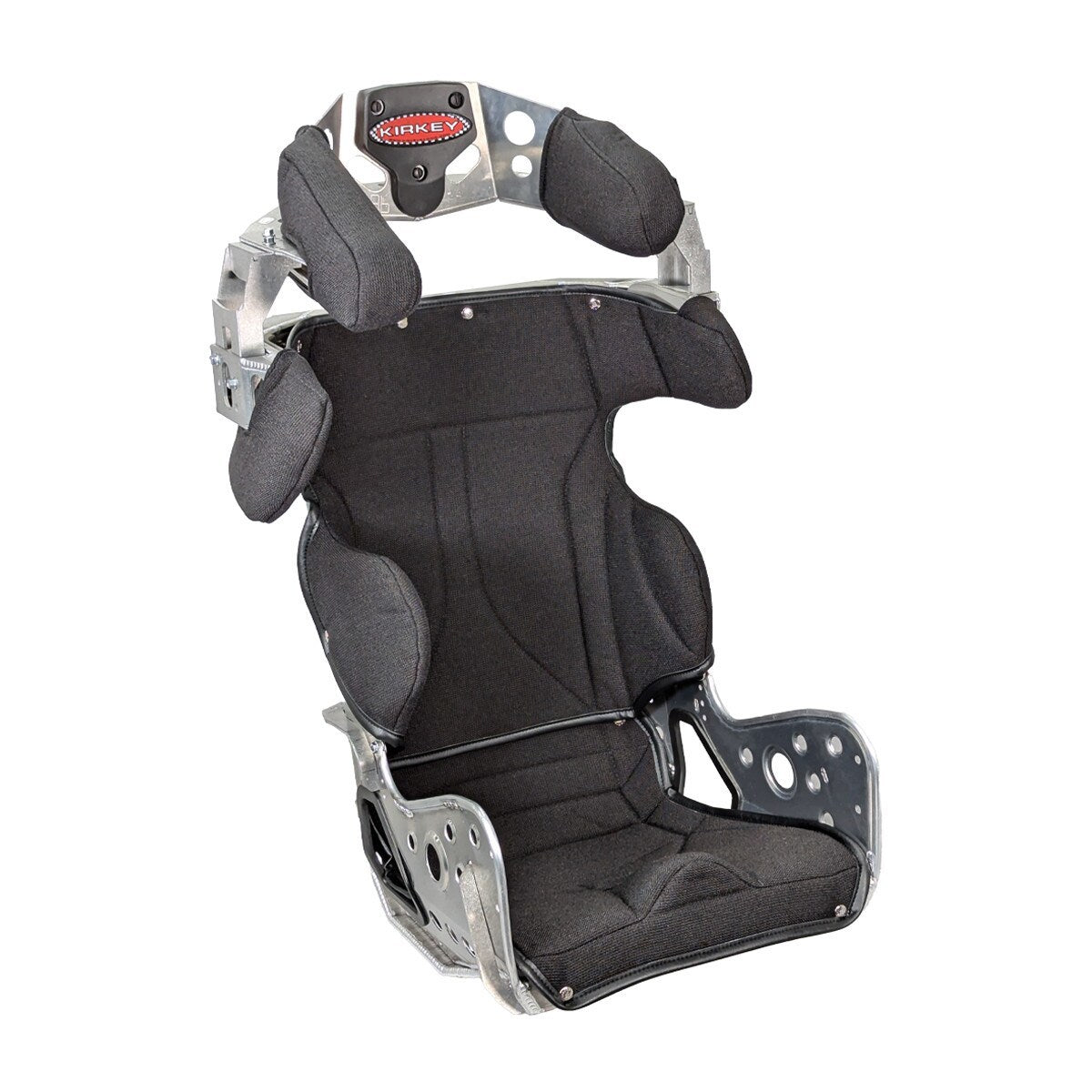 Kirkey 86 Series Full Containment Aluminum Seat Kit - 14 in Wide - 20 Degree Layback - Black Tweed Cover