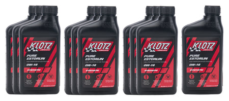 Klotz Pure Estorlin 0W16 Synthetic Motor Oil - 1 Qt. (Set of 10)