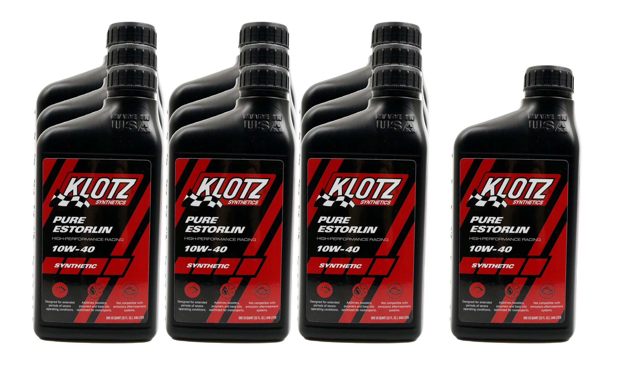 Klotz Pure Estorlin 10W40 Synthetic Motor Oil - 1 Qt (Case of 10)
