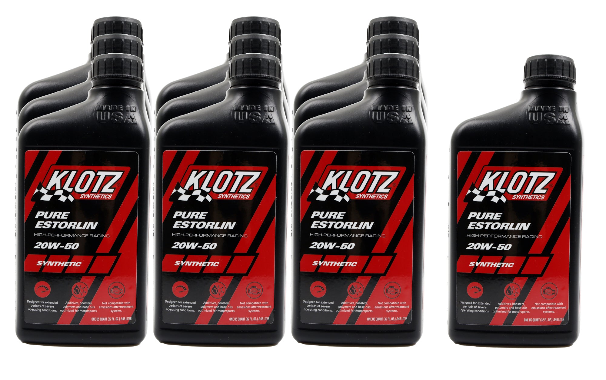 Klotz Pure Estorlin 20W50 Synthetic Motor Oil - 1 Qt (Case of 10)
