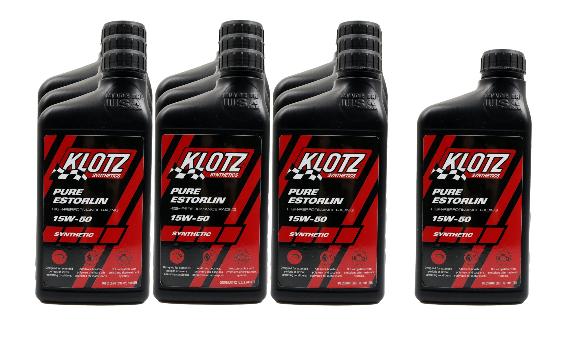 Klotz Pure Estorlin 15W50 Synthetic Motor Oil - 1 Qt (Case of 10)
