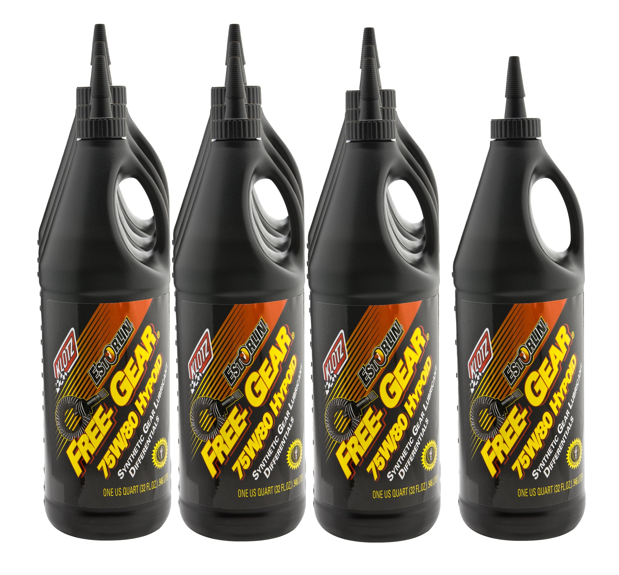 Klotz Pure Estorlin Hypoid 75W80 Synthetic Gear Oil - 1 Qt Bottle (Case of 10)